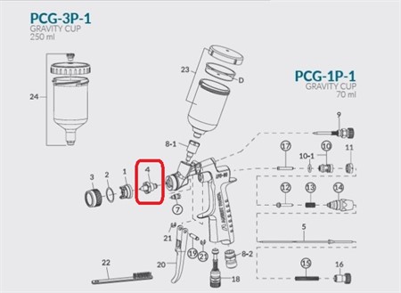 Nozzle set 0,4